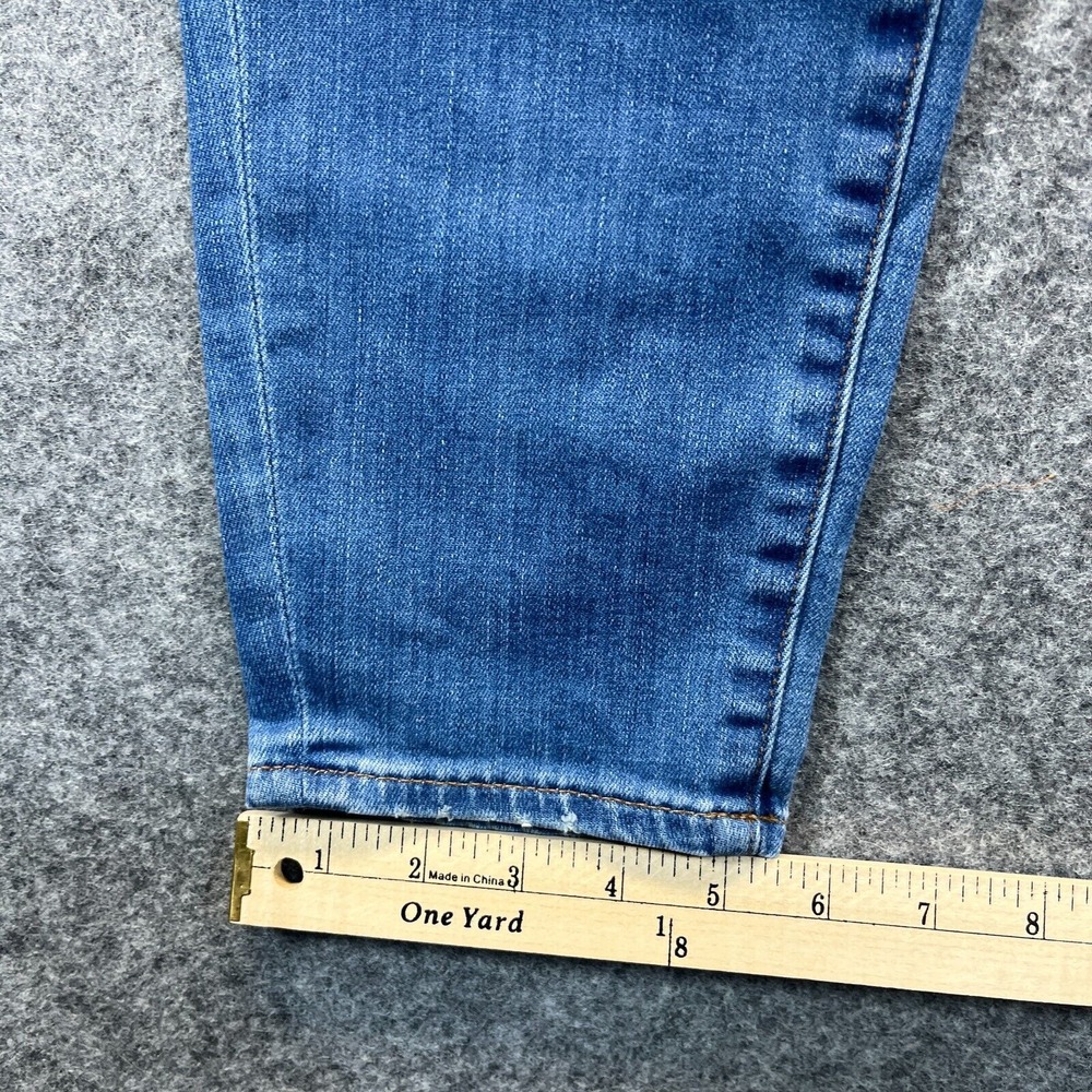Madewell‎ Jeans Women's 30 9" High Riser Skinny Stretch Light Blue Distressed - Picture 8 of 14